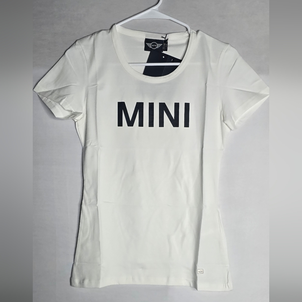 NWT Womens Mini Cooper T Shirt White Slim Fit